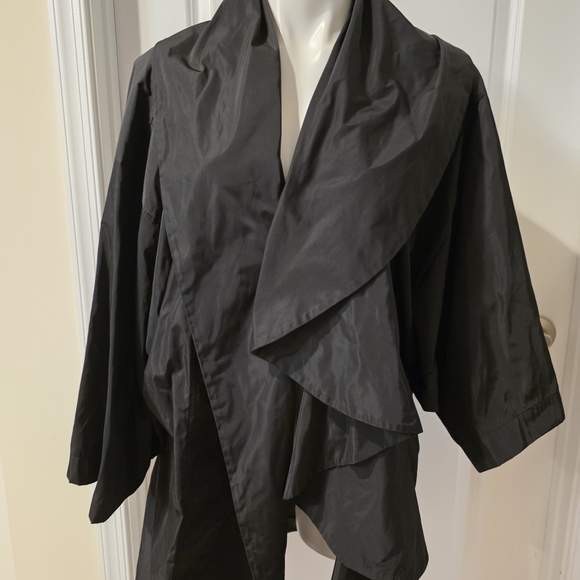 Planet By Lauren G. Black Jacket Blazer One Size Fits All - Picture 3 of 10